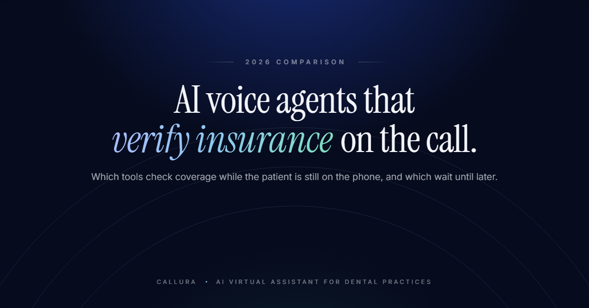 AI voice agents that verify insurance on the call: a 2026 comparison